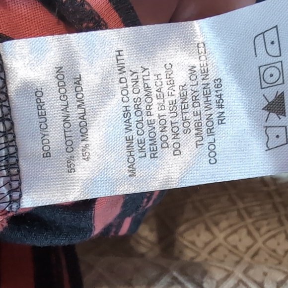 Women's Size XXL Calvin Klein Striped Long Sleeve Shirt - Picture 4 of 8